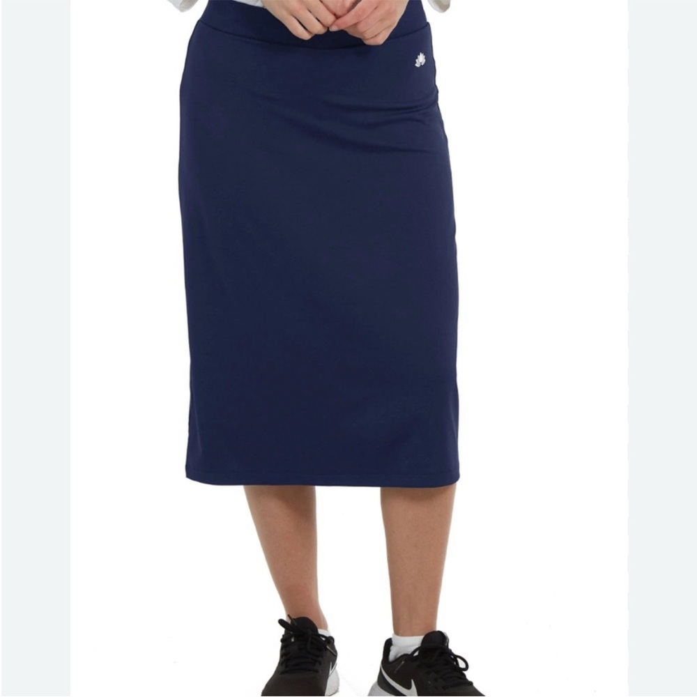 Elegant Navy Midi Skirt